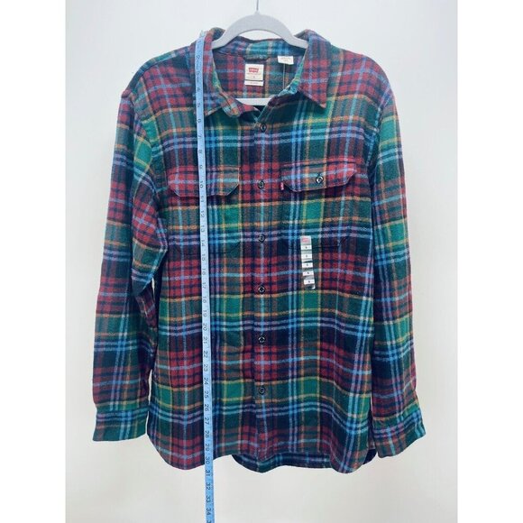 Levi's Men’s Plaid Shirt flannel Multicolor Tab Long Sleeves Soft Size S - Picture 7 of 8